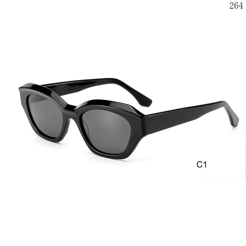 Dachuan Optical HS2852 China Supplier Trendy Cateye Acetate Sun Shades Óculos de sol with Custom Logo (6)